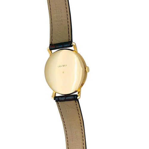Montre Montre Jaeger en or rose, bracelet cuir. 58 Facettes 31457