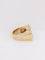 Bague 54 Bague tank Or jaune Platine Diamant 58 Facettes J135