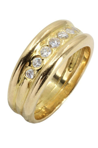 Bague 53 BAGUE MODERNE DIAMANTS 58 Facettes 050741