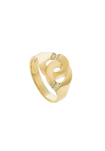 Bague 58 Bague DINH VAN Menottes R12 en Or Jaune 750/1000 58 Facettes 61627-57394