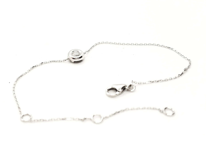 Bracelet Bracelet Or blanc Diamant 58 Facettes 579015RV