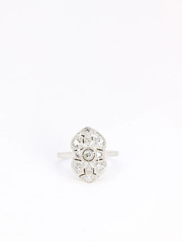 Bague Bague Art-Déco en or, platine et diamants 58 Facettes J128