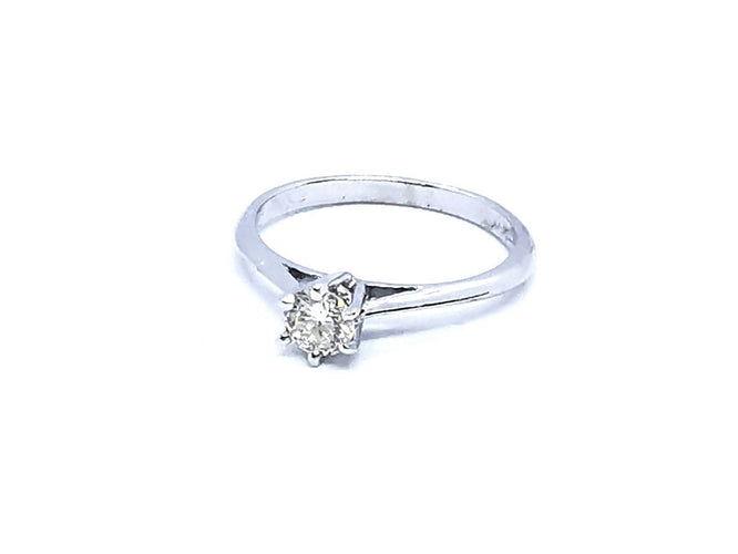 Bague 50 Bague Solitaire Or blanc Diamant 58 Facettes 06335CD