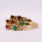 Bague Bague émeraudes, saphirs, rubis et pierre blanches 58 Facettes