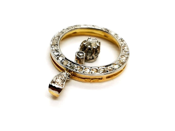 Pendentif Pendentif Or blanc Diamant 58 Facettes 1176284CN