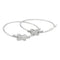 Boucles d'oreilles Boucles d'oreilles Chaumet "Jeux de Liens" en or blanc et diamants. 58 Facettes 31058