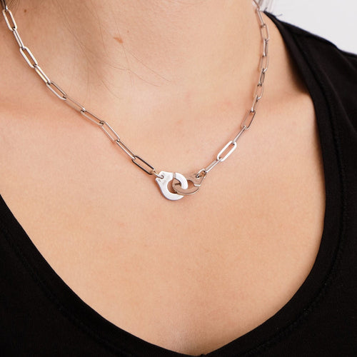 Collier Collier DINH VAN - menottes R12 - or blanc 58 Facettes