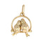 Pendentif Pendentif or couple d'oiseaux 58 Facettes 16-195A