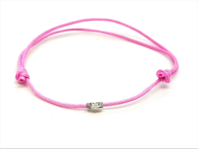 Bracelet Bracelet Cordon Or blanc Diamant 58 Facettes 578834RV