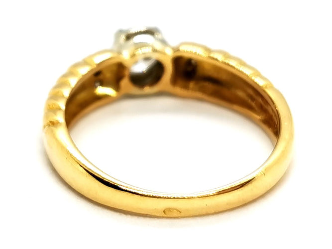 Bague 53 Bague Solitaire Or jaune Diamant 58 Facettes 1718912CN