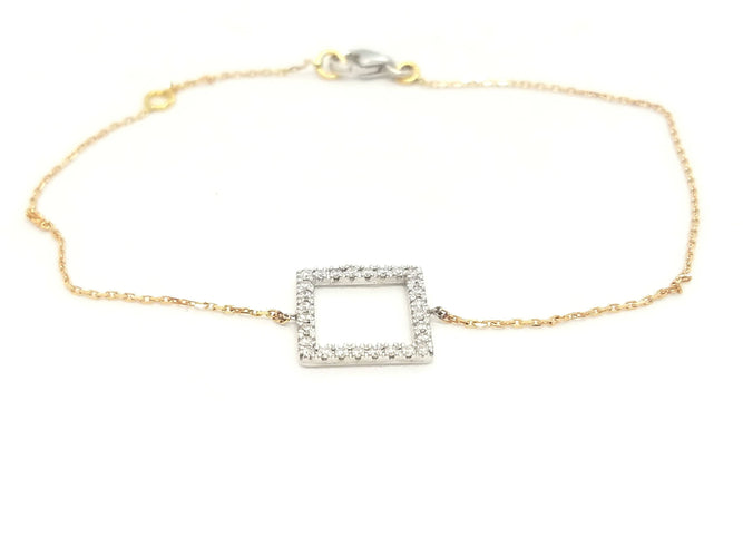 Bracelet Bracelet Graphique Or blanc Diamant 58 Facettes 579177RV