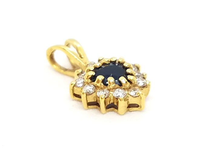 Pendentif Pendentif Or jaune Saphir 58 Facettes 06547CD