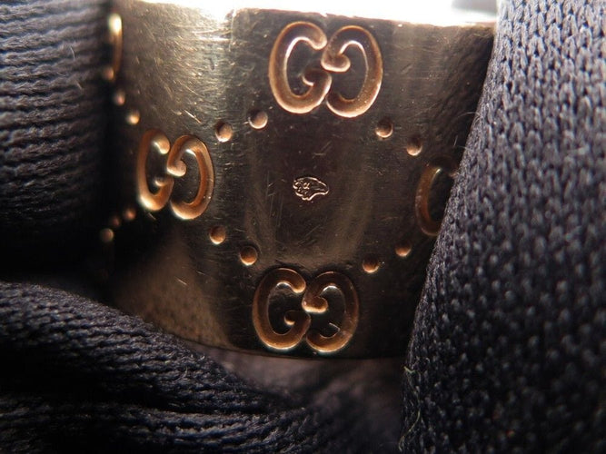 Bague 54 bague GUCCI icon or jaune 18k monogramme gg 58 Facettes 254506