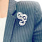 Clip Clip J.Lacloche, "Volutes", platine, or blanc, diamants. 58 Facettes 32373