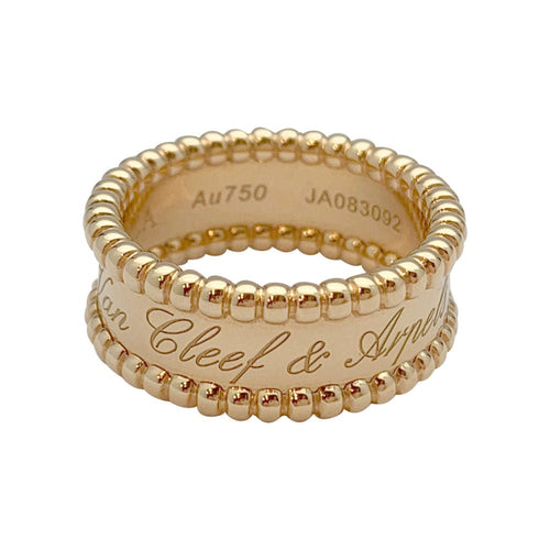Bague 52 Bague Van Cleef & Arpels, "Perlée signature", or rose. 58 Facettes 31245