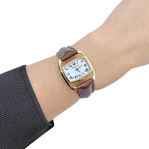 Montre Montre Jaeger-Lecoultre, "Etrier", or jaune, cuir. 58 Facettes 33181