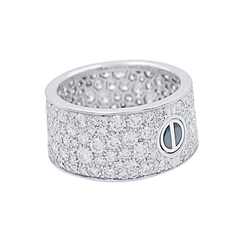 Bague 51 Bague Cartier, "Love", or blanc, diamants. 58 Facettes 32395