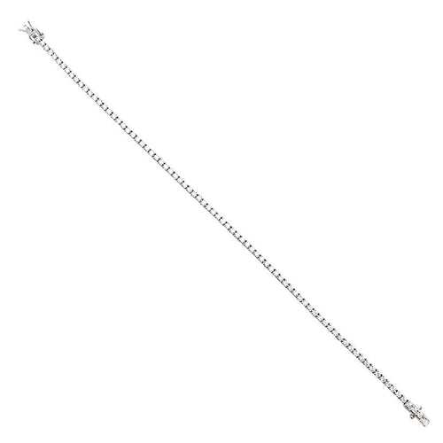 Bracelet Ligne tennis or blanc diamants. 58 Facettes 31524