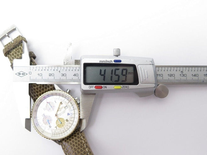 Montre montre BREITLING old navitimer d13022 chronographe auto 42m or acier 58 Facettes 253469
