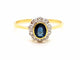 Bague 56 Bague Or jaune Saphir 58 Facettes 06321CD