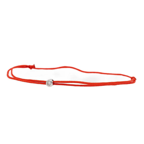 Bracelet Bracelet Cordon Or blanc Diamant 58 Facettes 2414558CN