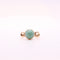 Bague Bague pierre verte Or jaune 58 Facettes