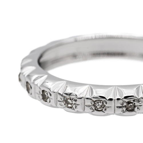 Bague 52 Bague Alliance Or blanc Diamant 58 Facettes 2729273CN