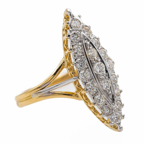 Bague 53 Bague Marquise Or jaune Diamant 58 Facettes 2560735CN