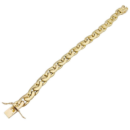 Bracelet Bracelet maille "Haricot", or jaune 58 Facettes 32655