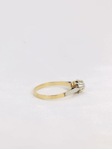 Bague 53.5 Solitaire 2 Ors Diamant 58 Facettes J191