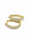 Boucles d'oreilles Créoles en or jaune, diamants synthétiques 58 Facettes