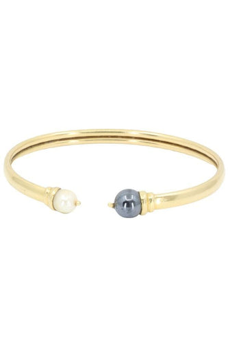 Bracelet BRACELET JONC SOUPLE PERLES 58 Facettes 052641