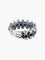 Bague Demi Alliance Or Blanc Saphirs Diamants 58 Facettes