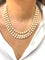 Collier Collier de perles 3 rangs avec fermoir en or 18 carats 58 Facettes