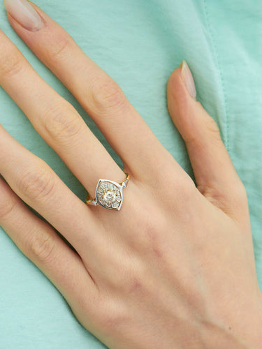 Bague 56 Bague Navette Diamants 58 Facettes