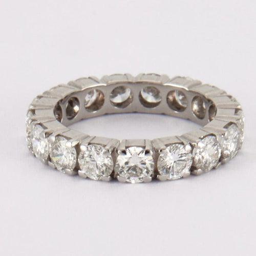 Bague Alliance tour complet en or gris, diamants 58 Facettes