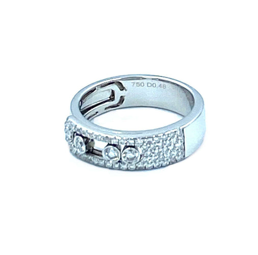 Bague Messika. Bague Move Noa Pavée or blanc et diamants 58 Facettes