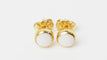 Boucles d'oreilles CLOZEAU - Boucles d'oreilles Or Résine blanche 58 Facettes clozeau