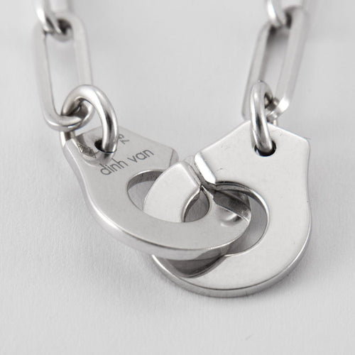 Collier Collier DINH VAN - menottes R12 - or blanc 58 Facettes