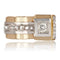 Bague 51 Bague tank diamants asymétrique 58 Facettes 21-101-51