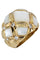 Bague BAGUE MODERNE NACRE ET DIAMANTS 58 Facettes 049481
