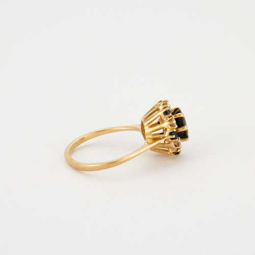 Bague 51 Bague Marguerite Saphirs et Diamants 58 Facettes