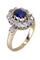 Bague BAGUE POMPADOUR SAPHIR ET DIAMANTS 58 Facettes 076831