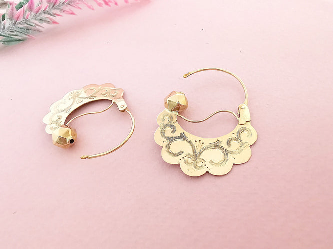 Boucles d'oreilles Boucles d'oreilles créoles Style Savoyarde 58 Facettes AA 1590