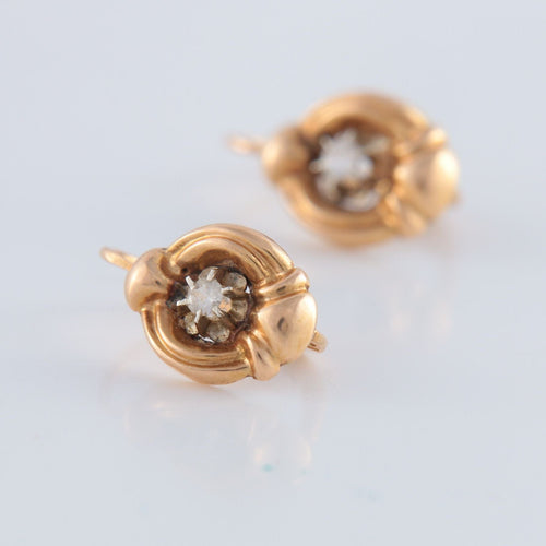 Boucles d'oreilles Boucles d'oreilles Or Rose Diamants 58 Facettes