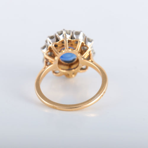 Bague 51 Bague Pompadour Saphir Diamants 58 Facettes