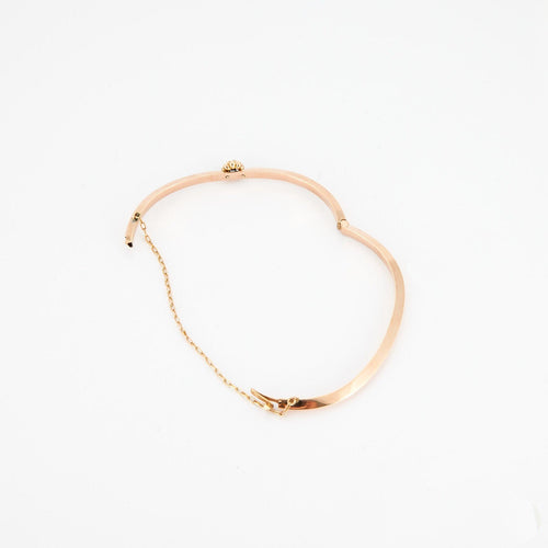 Bracelet Bracelet jonc or rose, diamant 58 Facettes