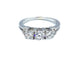 Bague Bague trilogie or blanc 18k et diamants 58 Facettes