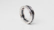 Bague 56 Bague Bulgari Argent Céramique 58 Facettes 32445