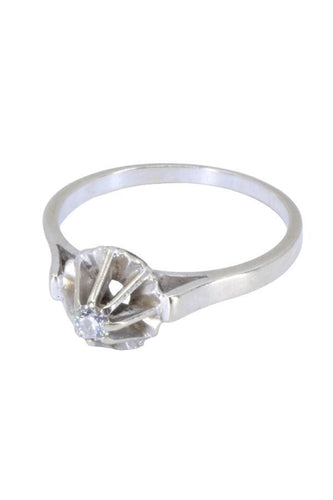 Bague 53 SOLITAIRE ANCIEN DIAMANT 0.10 CARAT 58 Facettes 066991
